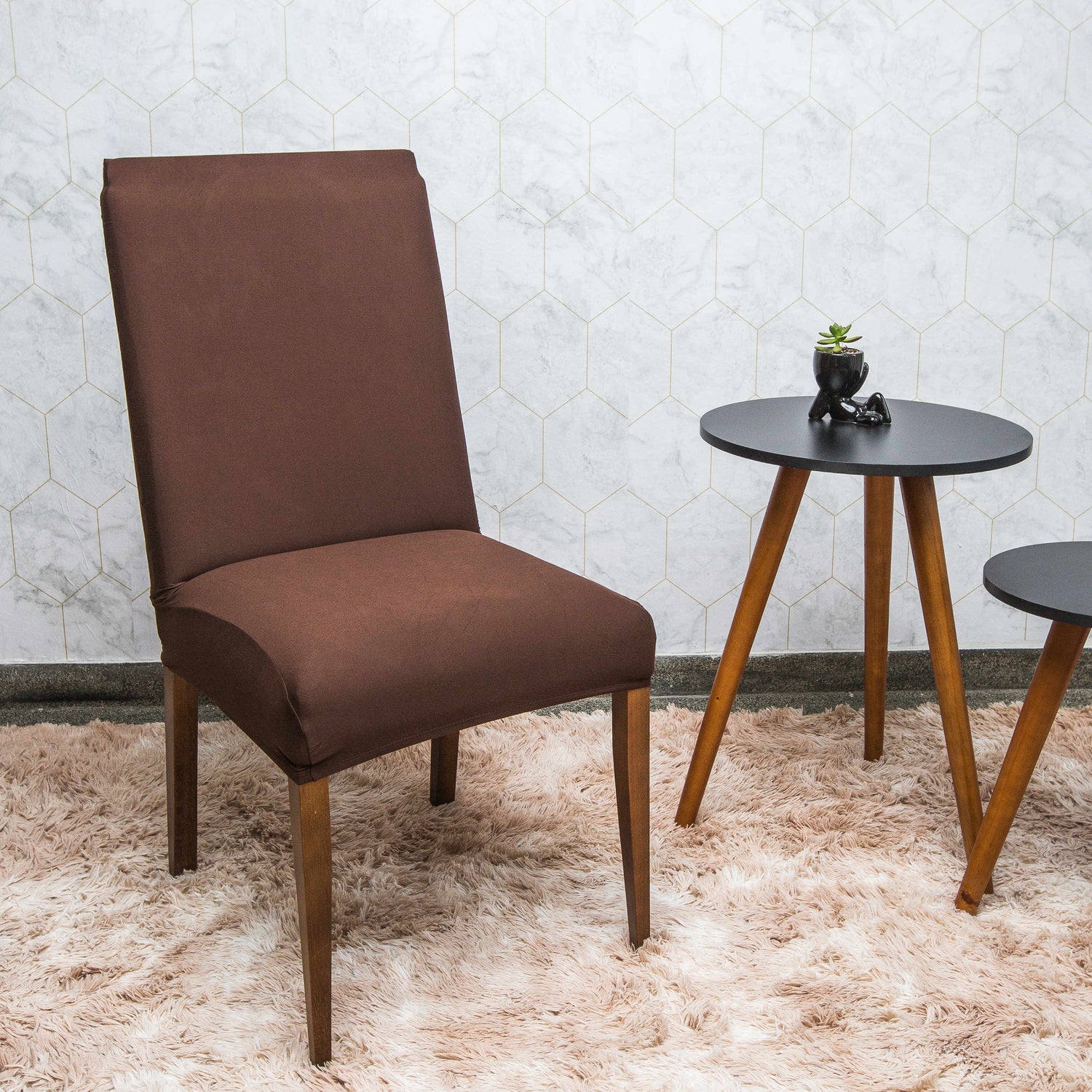 Funda Spandex para Silla – Café