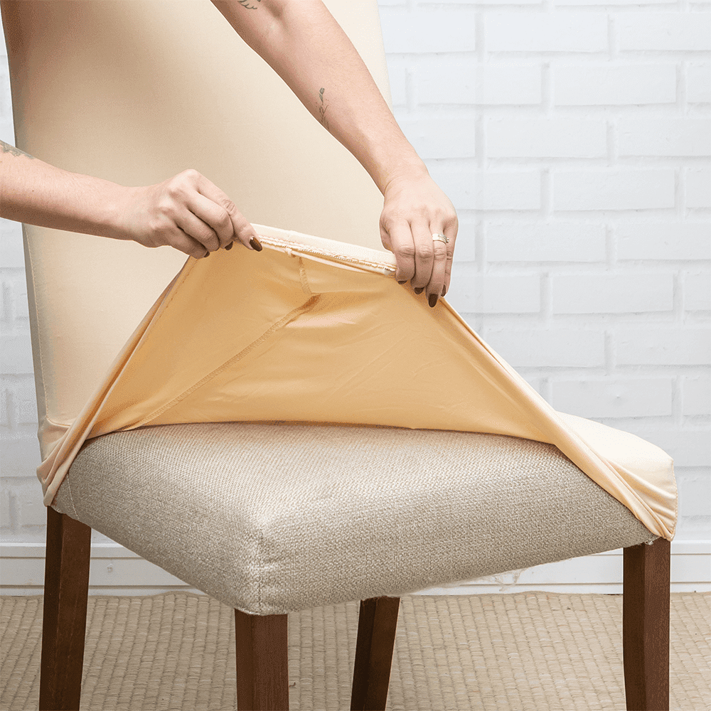 Funda Spandex Premium para Silla – Crema